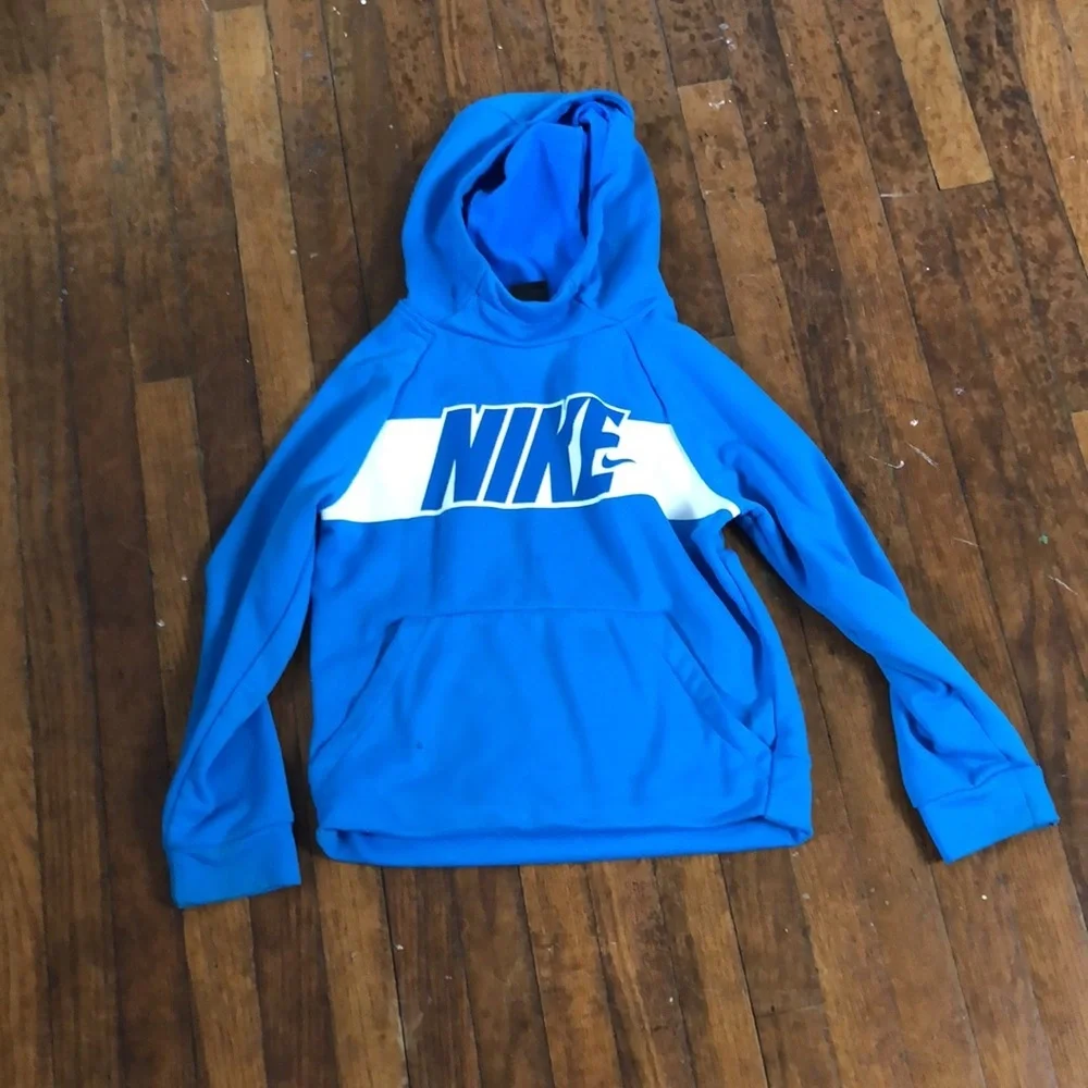 Small Nike Blue Hoodie kids - Picture 3 of 4